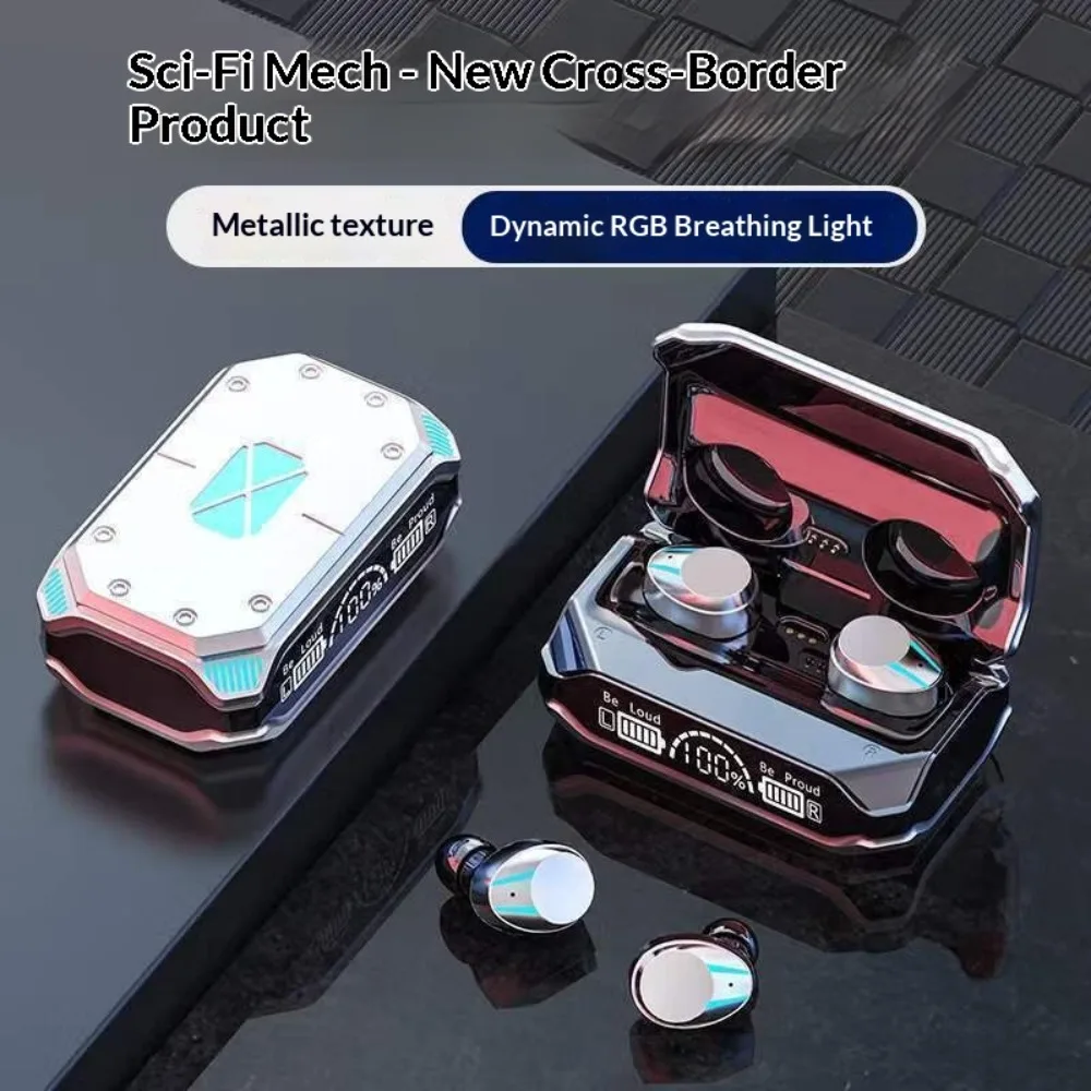 Leatherworking Leveling - Auricolari Wireless Bluetooth 5.3 con Lunga
