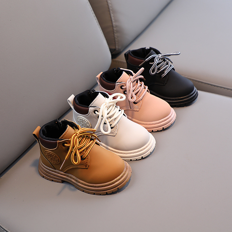 Leather Work For Kids - Stivali Corti Invernali Antiscivolo per Bambini