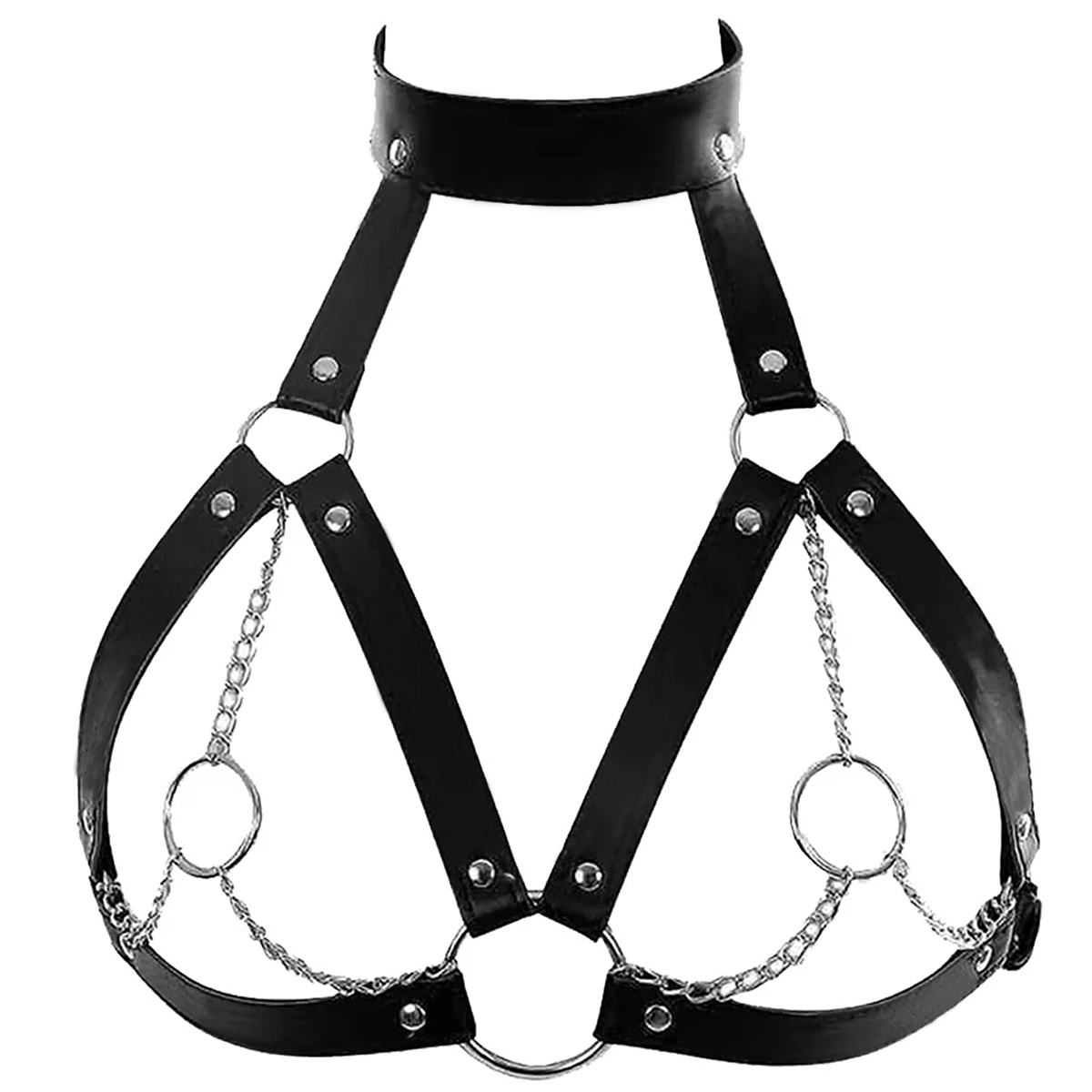 Leather Work Harness - Moda donna imbracatura cintura pettorale corsetto