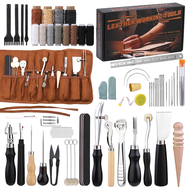 Leatherwork Repairs - KRABALL Kit di strumenti professionali per