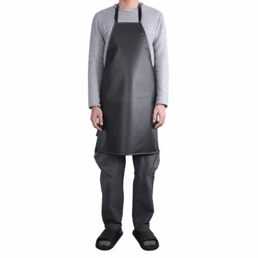 Leather Work Factory - Grembiule in PVC Impermeabile e Resistente