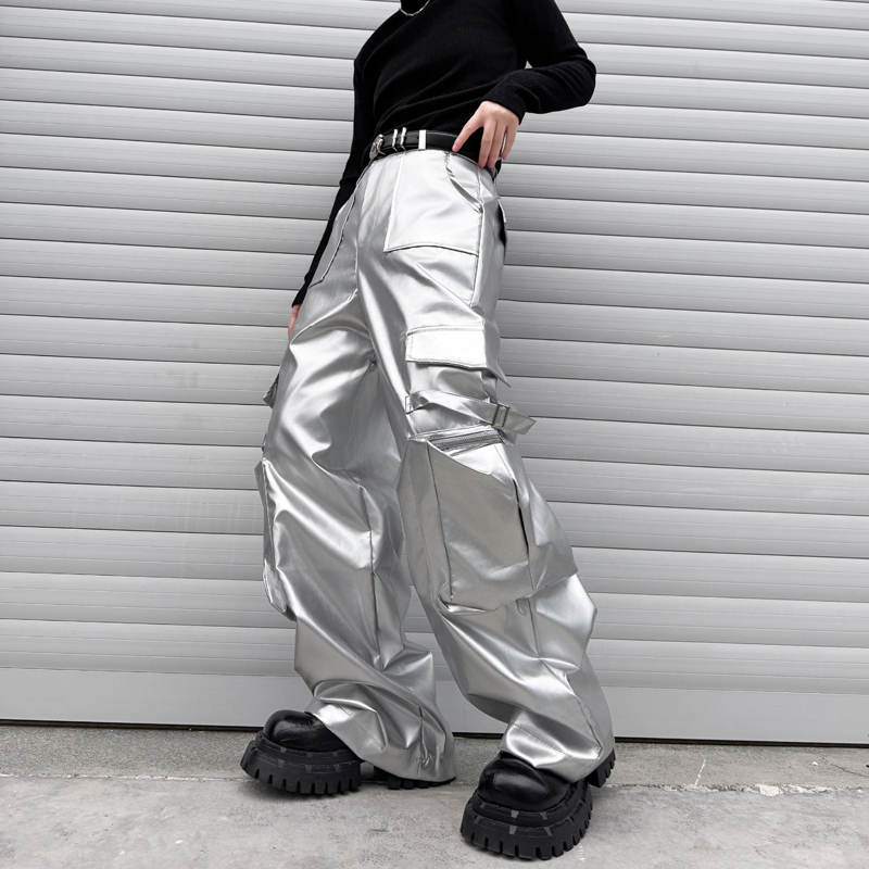 Pantaloni in pelle argento da  - Leather Work Pants recensione e prezzo