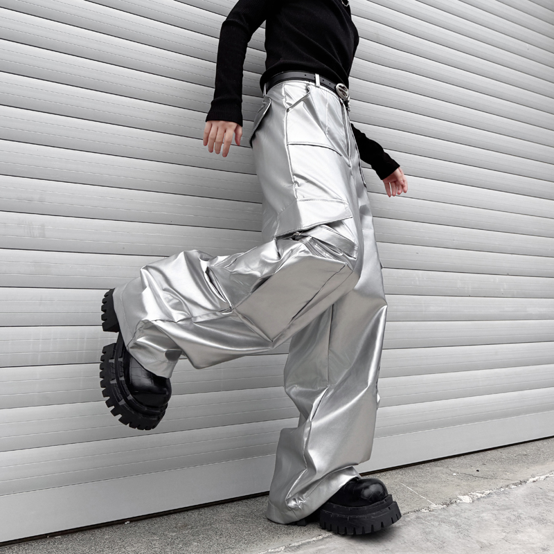 Pantaloni in pelle argento da  - Leather Work Pants recensione e prezzo