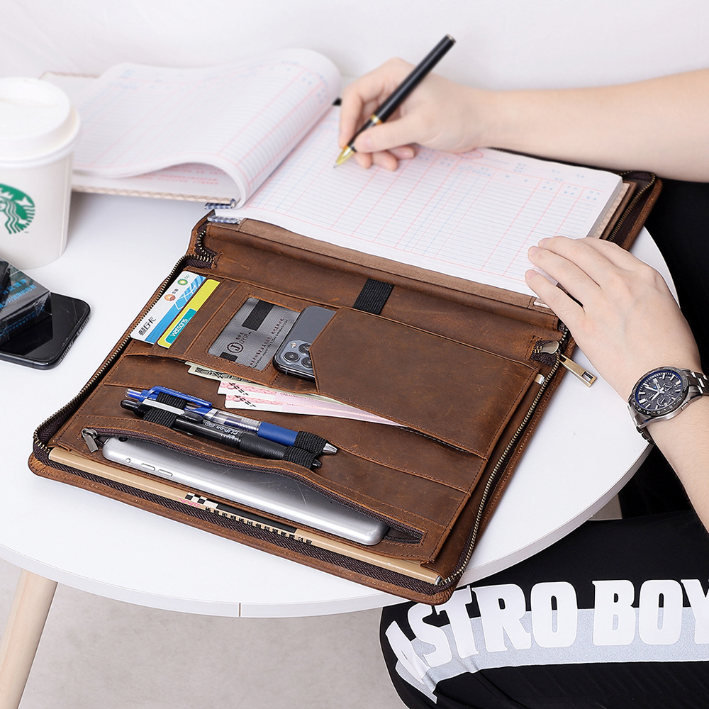 Folio da lavoro per uomo e don - Leather Work Folio recensione e prezzo