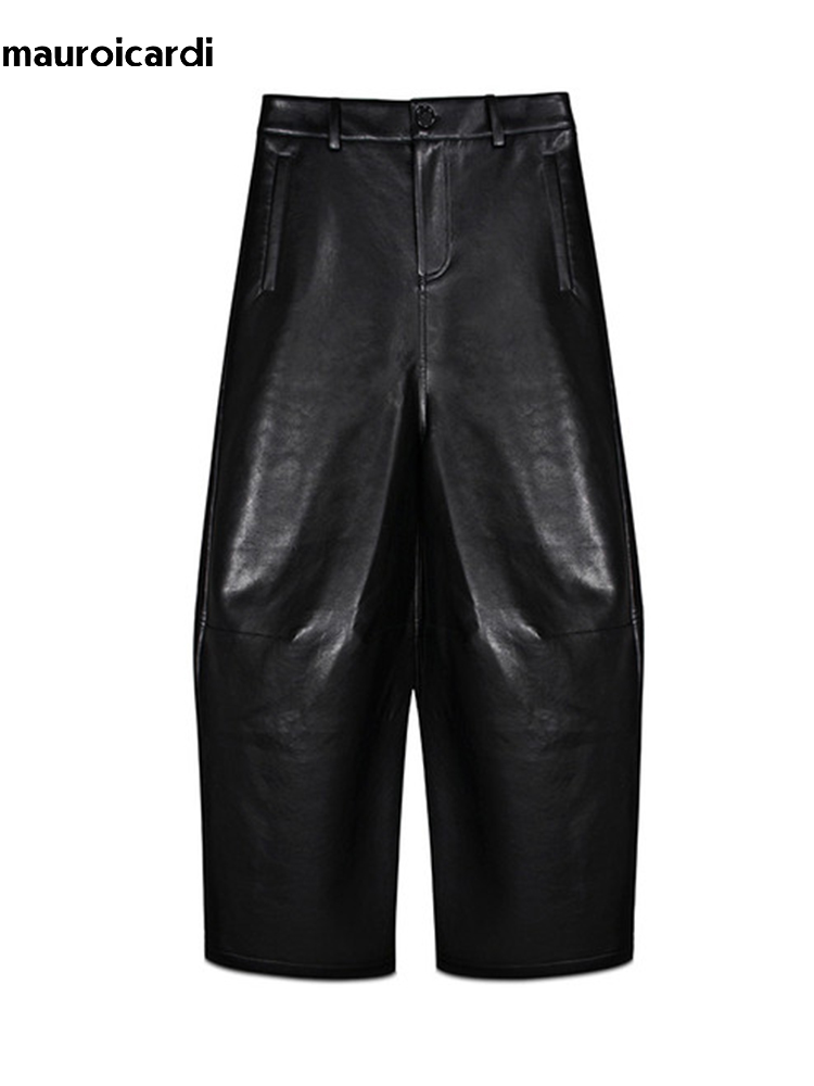 Pantaloni Larghi in Pelle PU N - Leather Work Pants recensione e prezzo