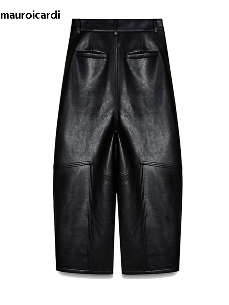 Pantaloni Larghi in Pelle PU N - Leather Work Pants recensione e prezzo