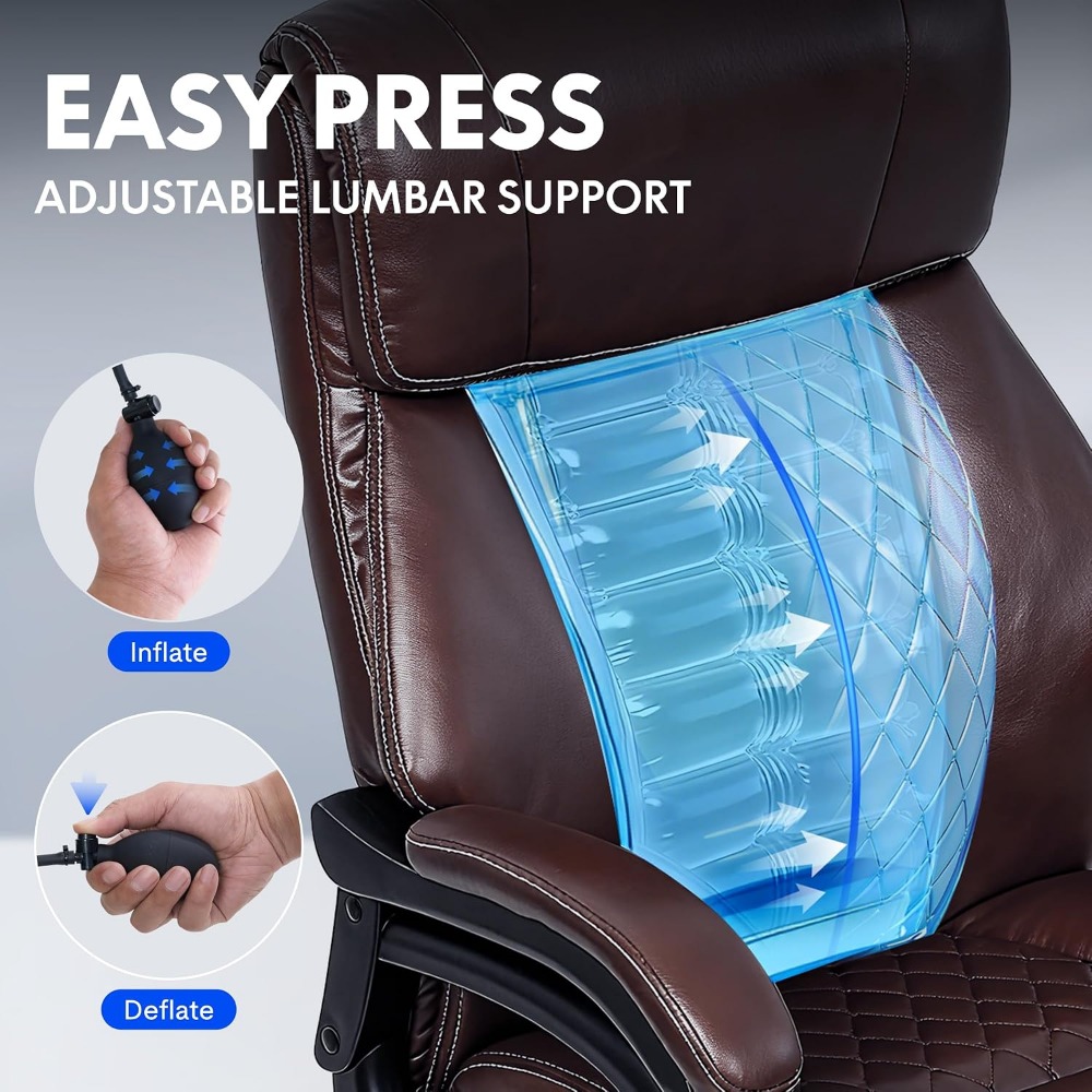 Sedia da Ufficio ad Alta Capac - Leather Work Leather recensione e prezzo