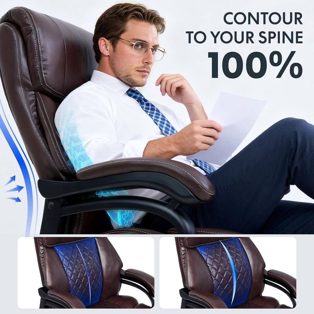 Sedia da Ufficio ad Alta Capac - Leather Work Leather recensione e prezzo
